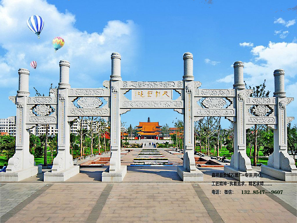 大型街道牌樓建立的意義和 景區古建牌坊的雕刻手法