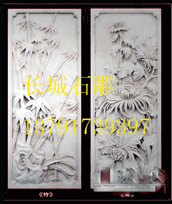 浮雕五清圖:松、竹、梅.月，水組成的紋圖。 歲寒三友浮雕:松、竹、梅的紋圖。 浮雕喜報早春:喜鵲站在梅枝上高鳴的紋圖。喜上眉梢;喜鵲站在梅梢上的紋圖。 浮雕竹梅雙喜:竹子、梅花和兩只喜鵲的紋圖。 如此等等，還有很多。這些紋圖應用極廣，石雕、結婚被褥、家具雕刻、石雕貔貅底座圖案雕刻、壁畫雕塑及畫稿中都有他的形象。